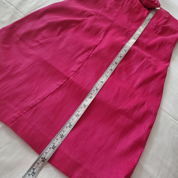 Rosy One Shoulder Satin Mini Dress - Picture 13 of 15